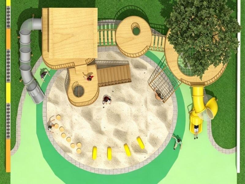 Kids Climbing Frame Slide Combo Wood-2