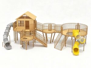 Kids Climbing Frame Slide Combo Wood
